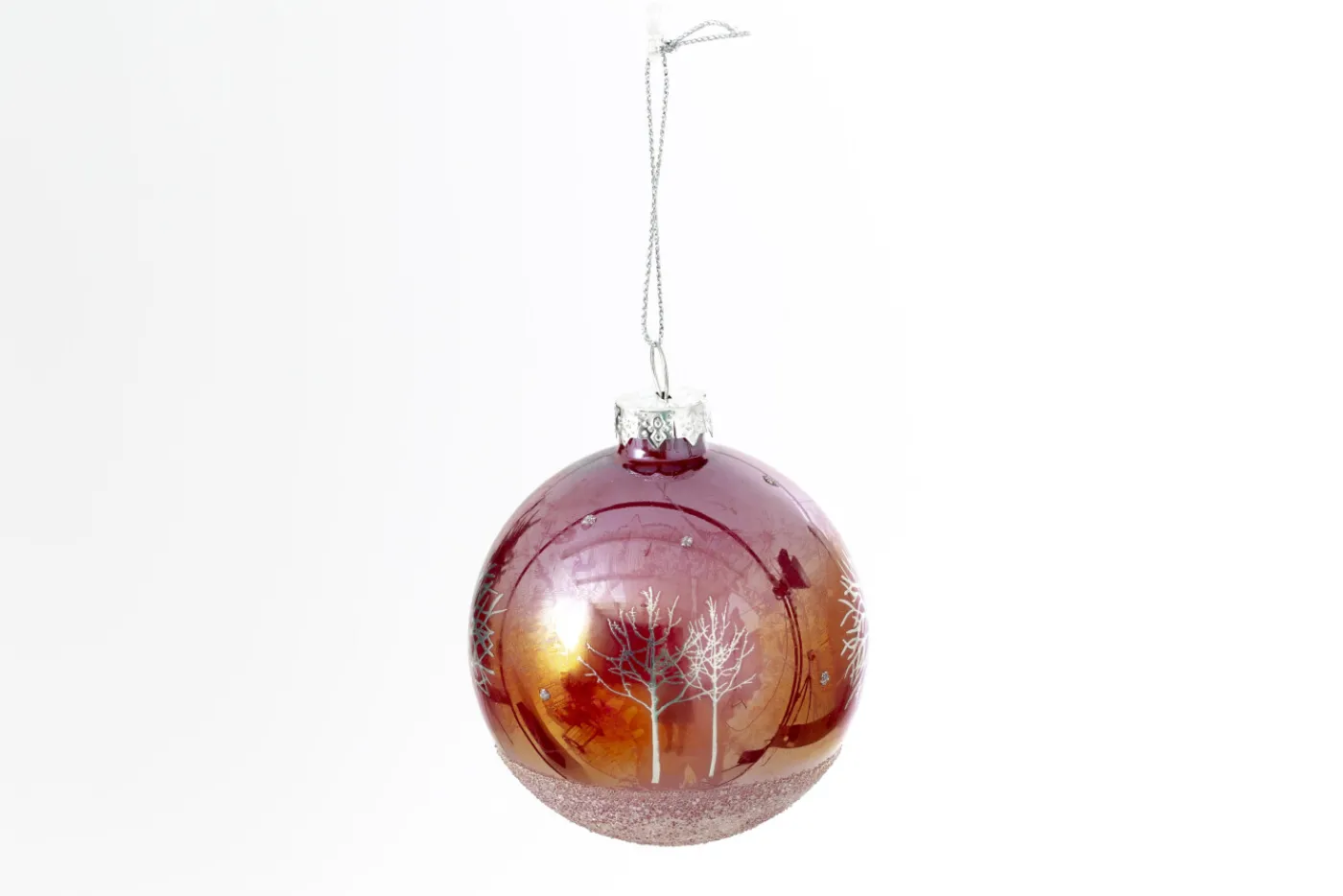 Boules De Noël|Boules De Noël<Flamant MYCONOS, boule de Noël, S Rouge