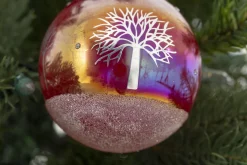 Boules De Noël|Boules De Noël<Flamant MYCONOS, boule de Noël, S Rouge