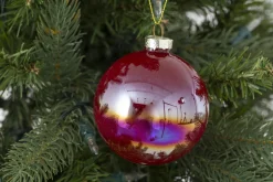 Boules De Noël|Boules De Noël<Flamant MYLON, boule de Noël Rose