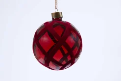 Boules De Noël|Boules De Noël<Flamant MYON, boule de Noël Rouge