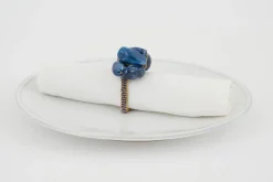 Décoration De Table|Accessoires<Flamant NAOH, rond de serviette, perles, Bleu
