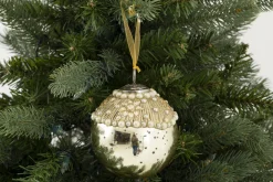 Boules De Noël|Boules De Noël<Flamant NARI, boule de Noël Or