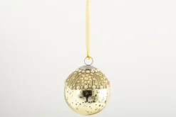 Boules De Noël|Boules De Noël<Flamant NARI, boule de Noël Or