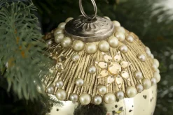 Boules De Noël|Boules De Noël<Flamant NARI, boule de Noël Or