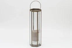 Porte Bougie, Chauffe-Plats Et Photophores|Porte Bougie, Chauffe-Plats Et Photophores<Flamant NESSINO, photophore, fer et verre, L Transparent