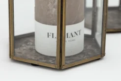 Porte Bougie, Chauffe-Plats Et Photophores|Porte Bougie, Chauffe-Plats Et Photophores<Flamant NESSINO, photophore, fer et verre, S Transparent