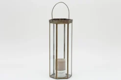 Porte Bougie, Chauffe-Plats Et Photophores|Porte Bougie, Chauffe-Plats Et Photophores<Flamant NESSINO, photophore, fer et verre, S Transparent
