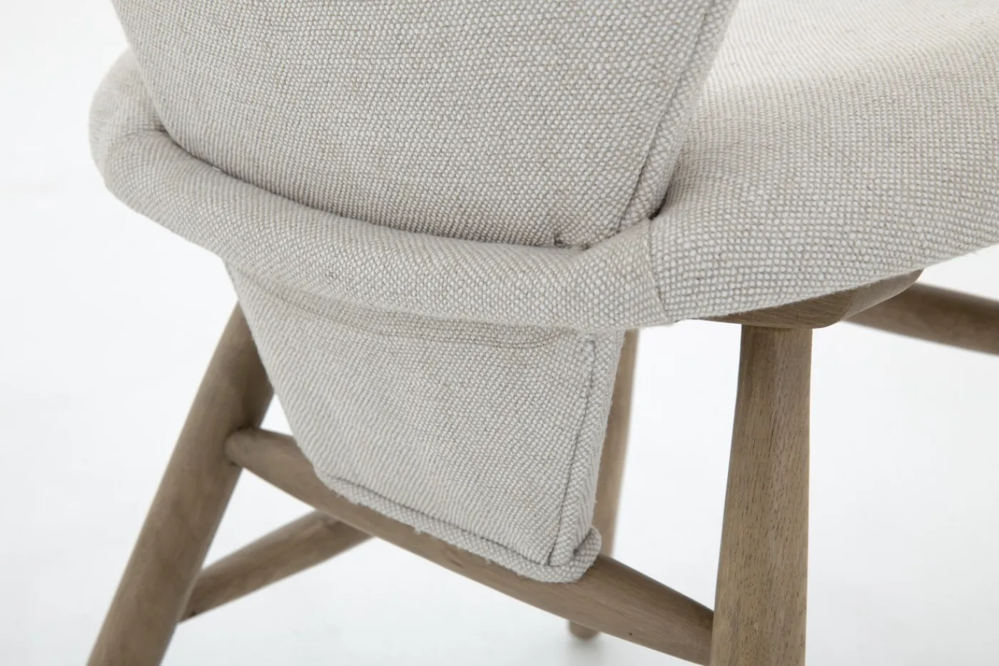 Chaises|Chaises<Flamant NIKOLAJ, chaise, lin naturel Blanccassé