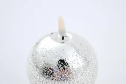 Bougies|Décoration<Flamant NORELL, bougie leds, , S Argent