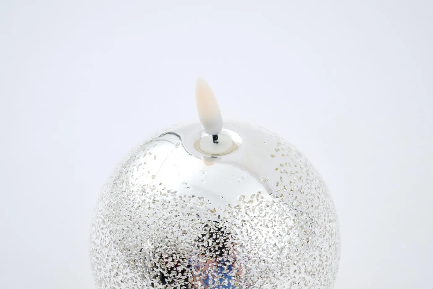 Bougies|Décoration<Flamant NORELL, bougie leds, , M Argent