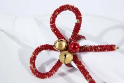 Décoration De Table|Accessoires<Flamant OLBIA, rond de serviette, perles Rouge
