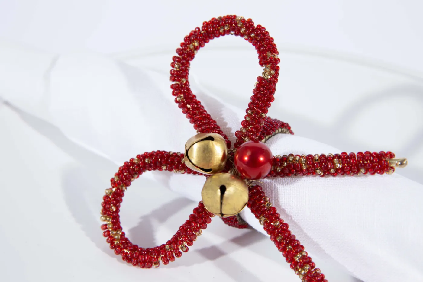 Décoration De Table|Accessoires<Flamant OLBIA, rond de serviette, perles Rouge