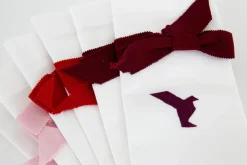 Flamant X Charles Kaisin<Flamant ORIGAMI, serviette, broderie, set de 6 Mixte