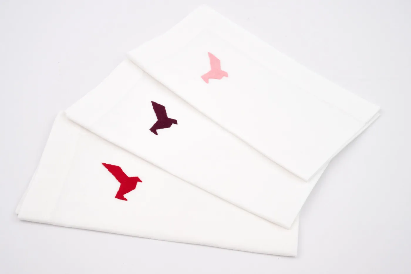 Flamant X Charles Kaisin<Flamant ORIGAMI, set de table, broderie, set de 6 Mixte