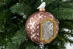 Boules De Noël|Boules De Noël<Flamant OSTER, boule de Noël Rose