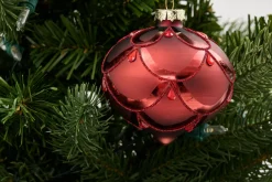 Boules De Noël|Boules De Noël<Flamant OYA, pendentif Noël, modèle 2 Rouge