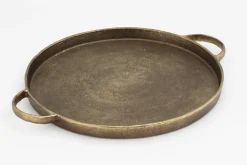 Accessoires|Plateaux<Flamant PAISLEE, plateau, métal, rond Or