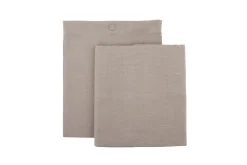 Nappes|Textile<Flamant PHILLS, nappe, flax, 142x250 Blanccassé