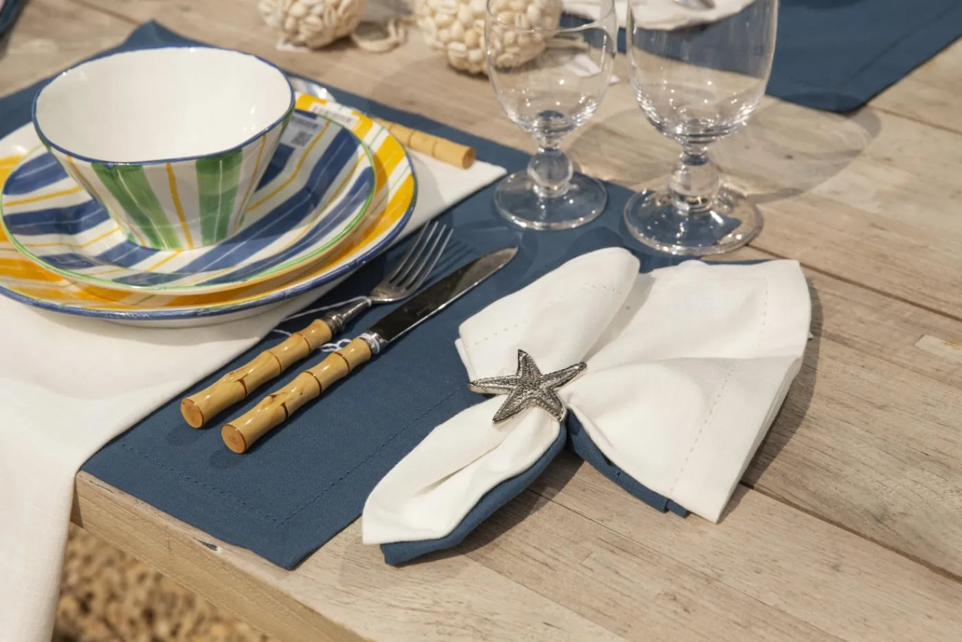 Serviettes|Textile<Flamant PHILLS, serviette, , set de 6 Blanc