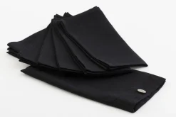 Serviettes|Textile<Flamant PHILLS, serviette, , set de 6 Noir