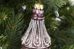 Boules De Noël|Boules De Noël<Flamant PIVOINE, pendentif Noël, modèle 1 Rose