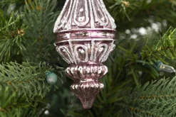 Boules De Noël|Boules De Noël<Flamant PIVOINE, pendentif Noël, modèle 1 Rose