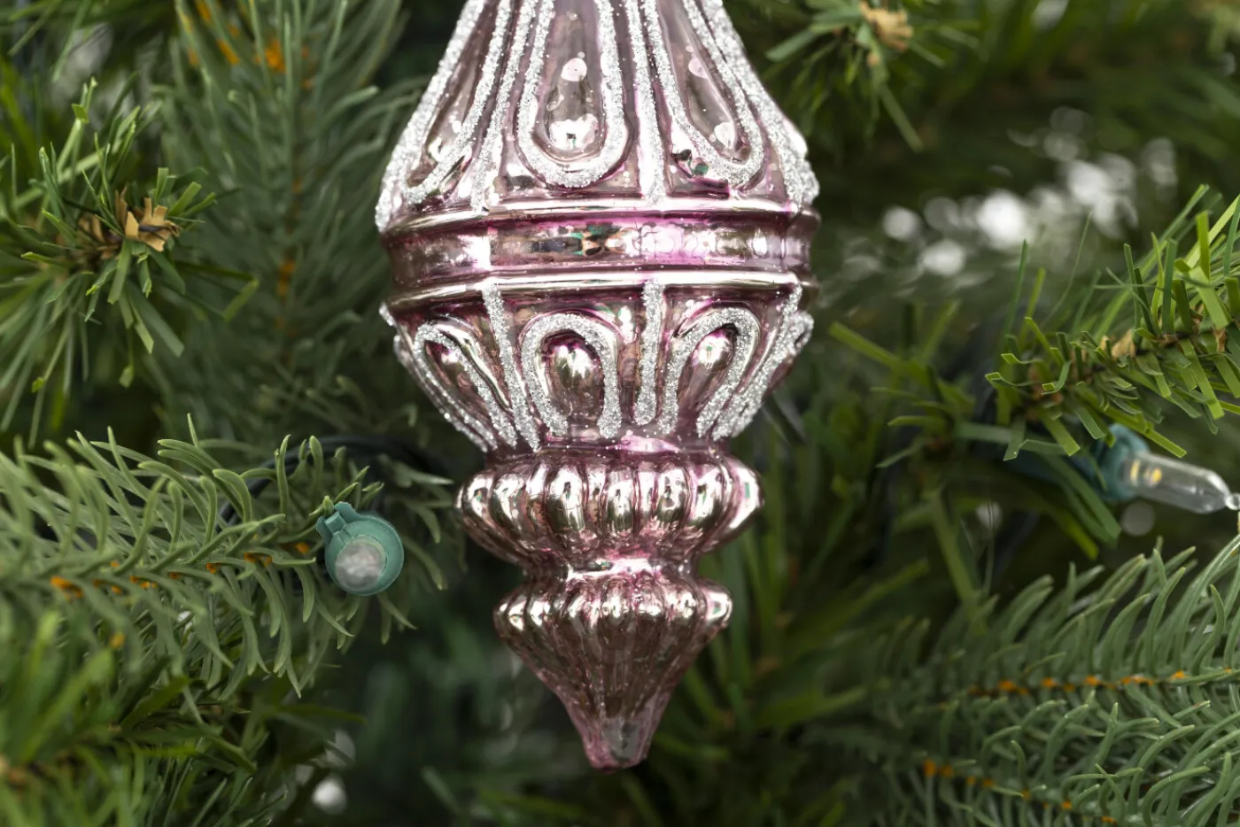 Boules De Noël|Boules De Noël<Flamant PIVOINE, pendentif Noël, modèle 1 Rose