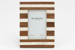 Cadres Photo|Cadres Photo<Flamant PORDIS, cadre photo, bois et os, 10x15 Mixte
