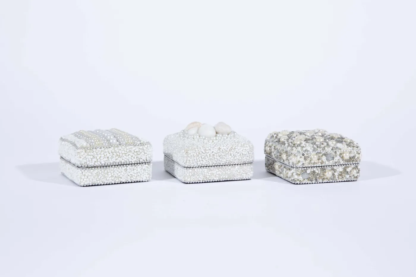Paniers|Décoration<Flamant QUADRIO, boîte, S, set of 3 Argent
