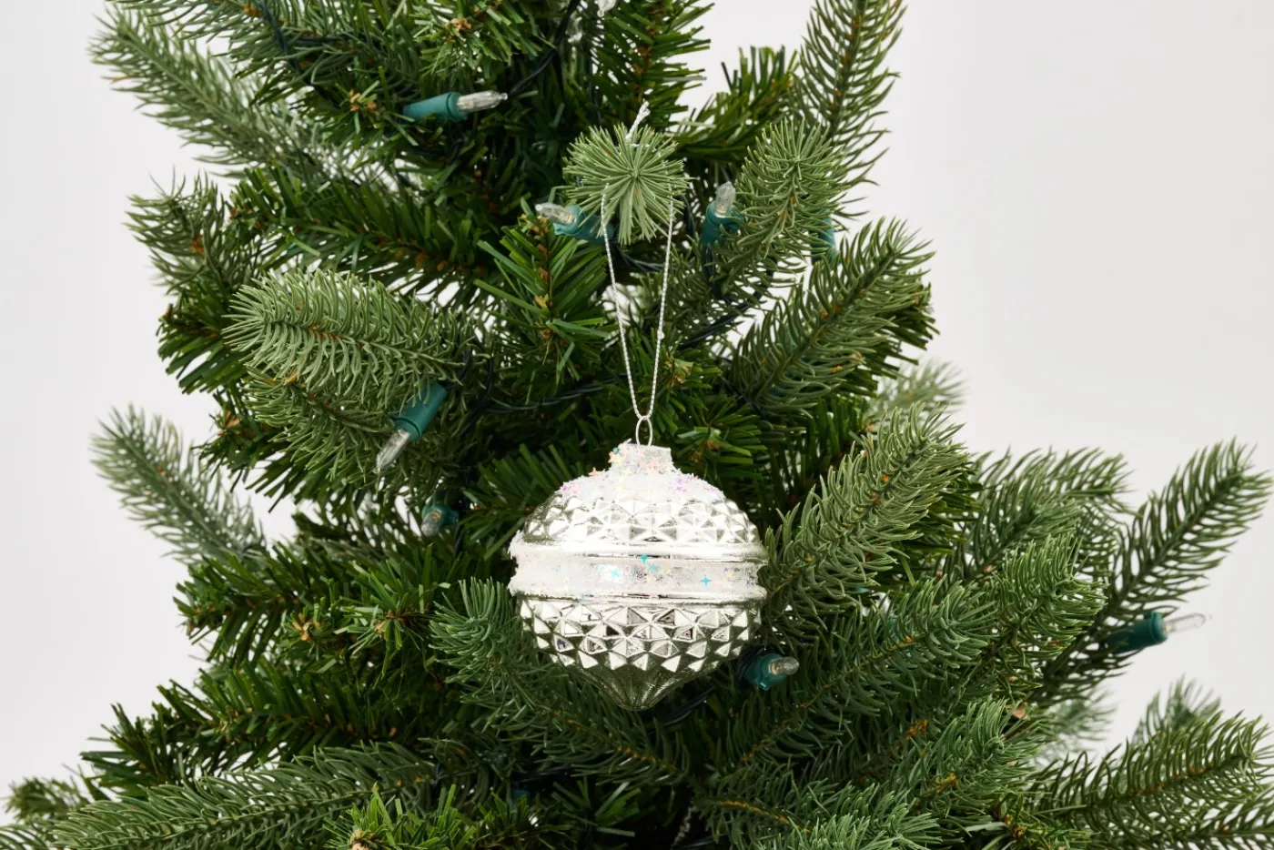 Boules De Noël|Boules De Noël<Flamant RAJA, boule de Noël Argent