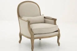 Fauteuils|Sièges<Flamant RANOMI, fauteuil, lin naturel Blanccassé
