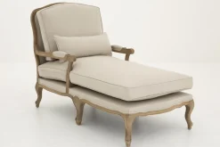 Fauteuils|Sièges<Flamant RICHELLE, chaise longue, lin naturel Blanccassé