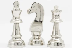 Statuettes Et Objets|Décoration<Flamant ROBBINS, pièce d'échecs, roi, nickel Argent