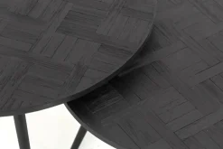 Tables De Salon|Tables De Salon<Flamant ROBYN, table basse, teck recycle, ronde, set de 2 Mixte