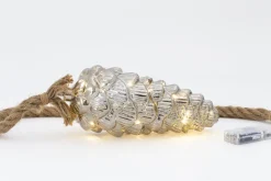 Boules De Noël|Boules De Noël<Flamant RODNEY, pendentif Noël, avec leds Argent