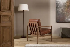 Lampadaires|Luminaire<Flamant ROLAND, lampadaire, cuir Brun