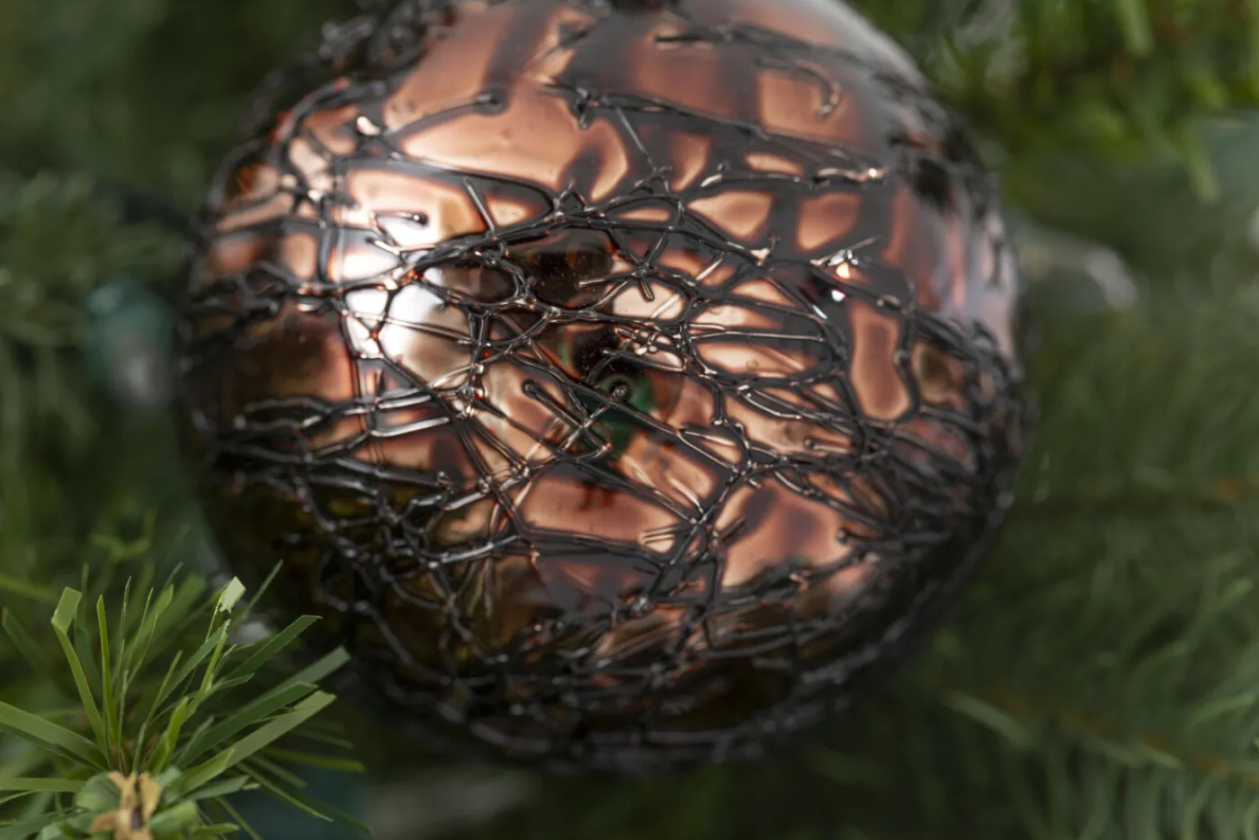 Boules De Noël|Boules De Noël<Flamant ROMANI, boule de Noël, S Brun