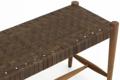Poufs Et Bouts De Canapé|Sièges<Flamant ROMANO, banc, lanières de cuir Brun
