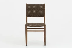 Chaises|Chaises<Flamant ROMANO, chaise, lanières de cuir Brun