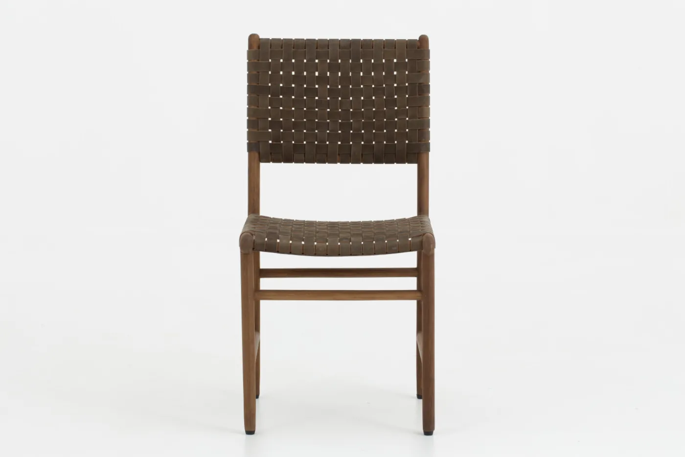 Chaises|Chaises<Flamant ROMANO, chaise, lanières de cuir Brun