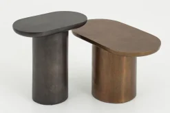 Tables D’Appoint & Consoles|Tables D’Appoint & Consoles<Flamant RONDINO, bout de canapé, métal, h 46 cm Gris