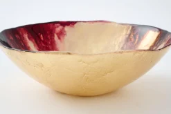 Plats|Plats<Flamant RUBIO, coupe, verre, S Rouge