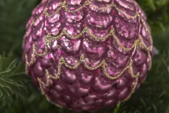 Boules De Noël|Boules De Noël<Flamant RUSTICA, boule de Noël Rose