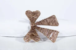 Décoration De Table|Accessoires<Flamant SABI, rond de serviette, perles Brun