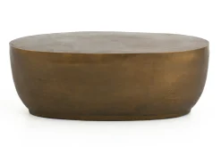 Tables De Salon|Tables De Salon<Flamant SALAMANCA, table basse, ovale, métal Or