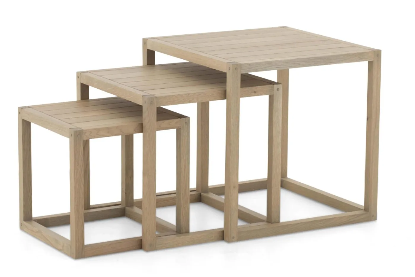 Tables D’Appoint & Consoles|Tables D’Appoint & Consoles<Flamant SALVO, bout de canapé, chêne altéré, set de 3