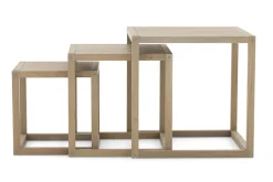 Tables D’Appoint & Consoles|Tables D’Appoint & Consoles<Flamant SALVO, bout de canapé, chêne altéré, set de 3