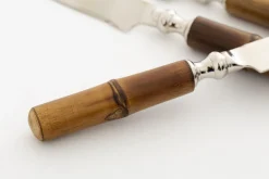 Couverts|Couverts<Flamant SAMOA, couteau à fromage, set de 4 Brun