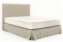 Lits|Lits<Flamant SANDRINE, lit double, avec tête de lit, couverture, 180cm