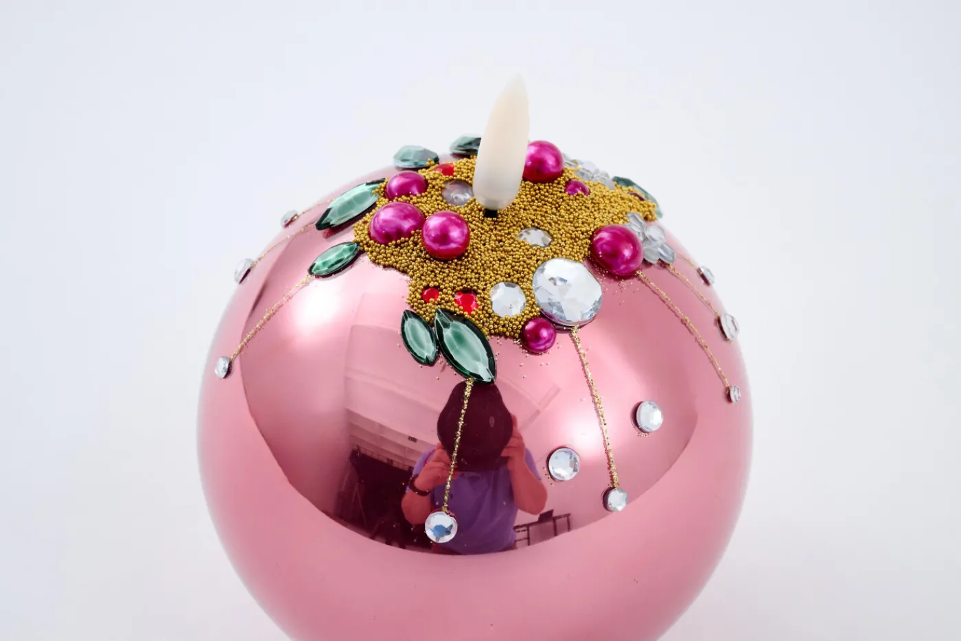 Bougies|Décoration<Flamant SAVINA, bougie leds, vieux Rose